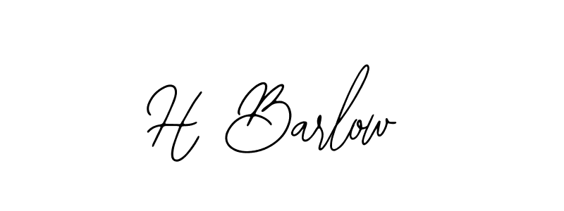 You should practise on your own different ways (Bearetta-2O07w) to write your name (H Barlow) in signature. don't let someone else do it for you. H Barlow signature style 12 images and pictures png