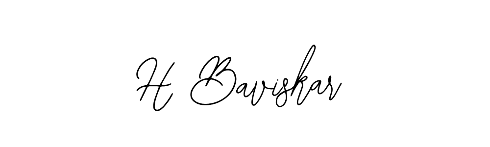 Bearetta-2O07w is a professional signature style that is perfect for those who want to add a touch of class to their signature. It is also a great choice for those who want to make their signature more unique. Get H Baviskar name to fancy signature for free. H Baviskar signature style 12 images and pictures png