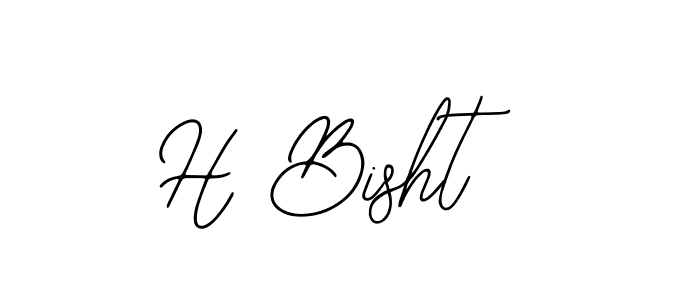 You should practise on your own different ways (Bearetta-2O07w) to write your name (H Bisht) in signature. don't let someone else do it for you. H Bisht signature style 12 images and pictures png