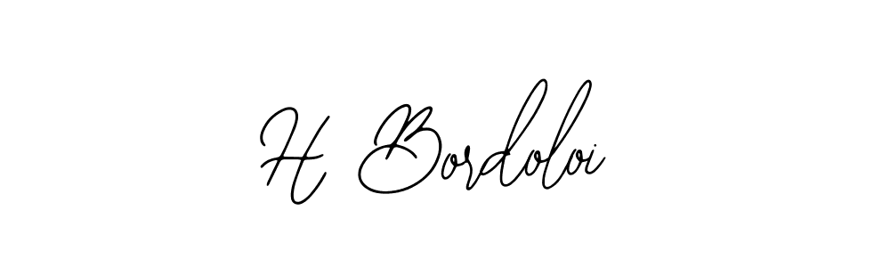 You should practise on your own different ways (Bearetta-2O07w) to write your name (H Bordoloi) in signature. don't let someone else do it for you. H Bordoloi signature style 12 images and pictures png