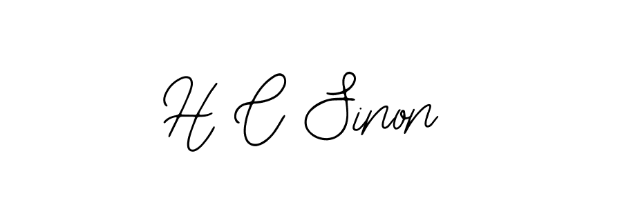 How to make H C Sinon signature? Bearetta-2O07w is a professional autograph style. Create handwritten signature for H C Sinon name. H C Sinon signature style 12 images and pictures png