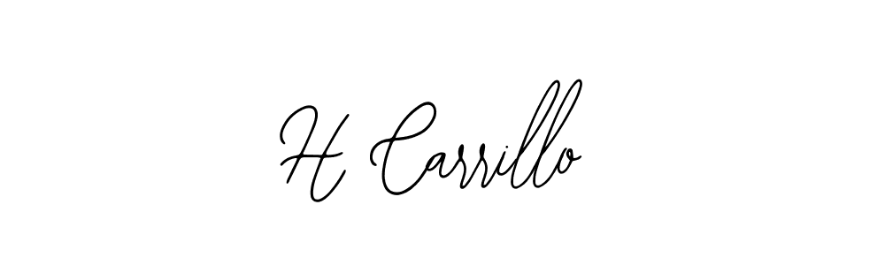 Make a beautiful signature design for name H Carrillo. With this signature (Bearetta-2O07w) style, you can create a handwritten signature for free. H Carrillo signature style 12 images and pictures png