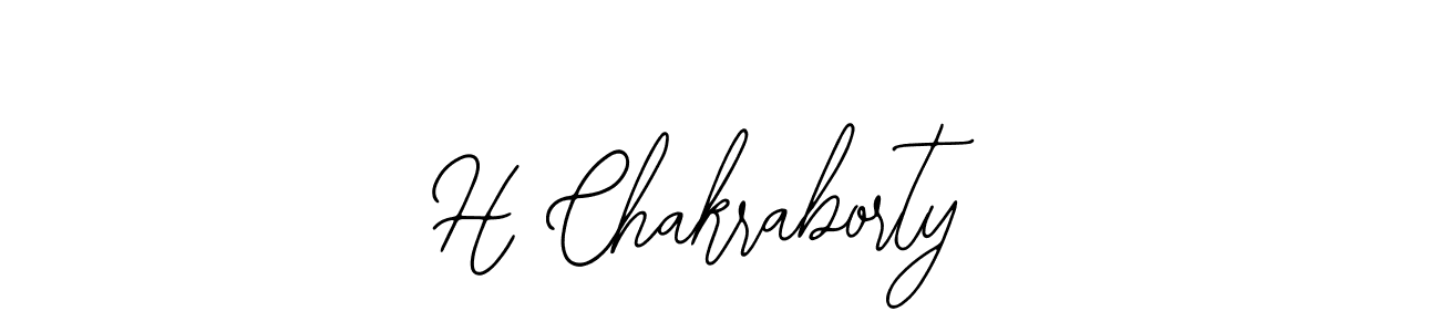 Design your own signature with our free online signature maker. With this signature software, you can create a handwritten (Bearetta-2O07w) signature for name H Chakraborty. H Chakraborty signature style 12 images and pictures png