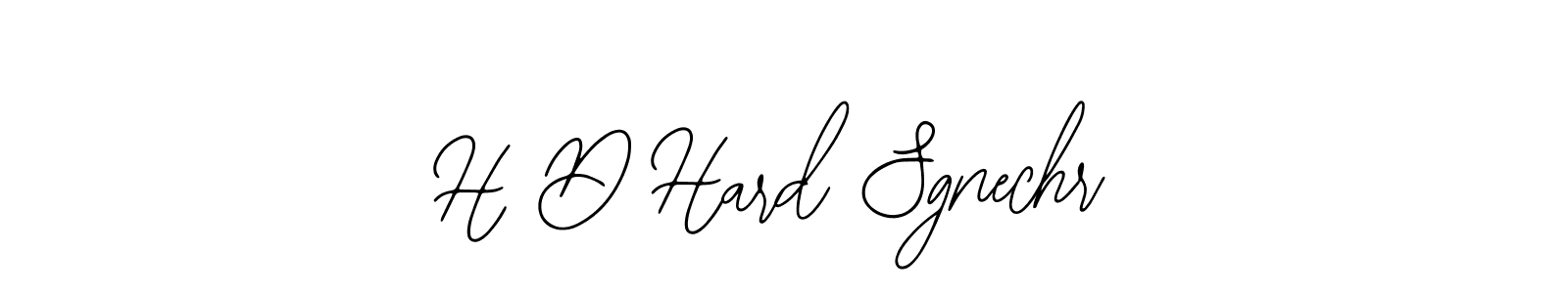 How to make H D Hard Sgnechr name signature. Use Bearetta-2O07w style for creating short signs online. This is the latest handwritten sign. H D Hard Sgnechr signature style 12 images and pictures png