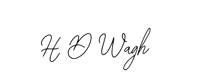 How to make H D Wagh signature? Bearetta-2O07w is a professional autograph style. Create handwritten signature for H D Wagh name. H D Wagh signature style 12 images and pictures png