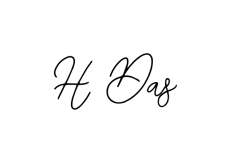 The best way (Bearetta-2O07w) to make a short signature is to pick only two or three words in your name. The name H Das include a total of six letters. For converting this name. H Das signature style 12 images and pictures png