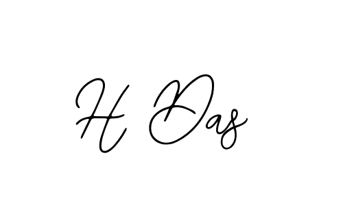 Use a signature maker to create a handwritten signature online. With this signature software, you can design (Bearetta-2O07w) your own signature for name H Das. H Das signature style 12 images and pictures png