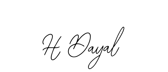 Make a beautiful signature design for name H Dayal. With this signature (Bearetta-2O07w) style, you can create a handwritten signature for free. H Dayal signature style 12 images and pictures png