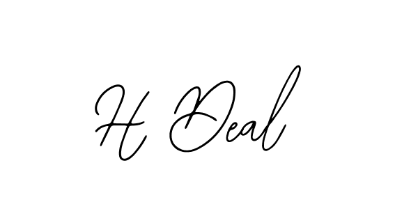You should practise on your own different ways (Bearetta-2O07w) to write your name (H Deal) in signature. don't let someone else do it for you. H Deal signature style 12 images and pictures png