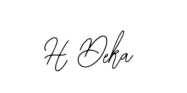 Bearetta-2O07w is a professional signature style that is perfect for those who want to add a touch of class to their signature. It is also a great choice for those who want to make their signature more unique. Get H Deka name to fancy signature for free. H Deka signature style 12 images and pictures png