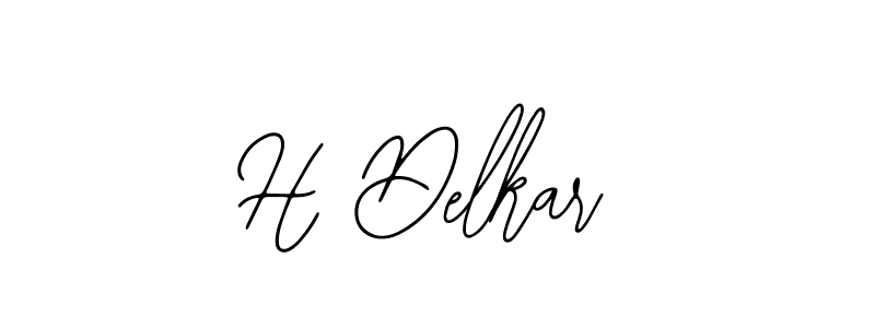 H Delkar stylish signature style. Best Handwritten Sign (Bearetta-2O07w) for my name. Handwritten Signature Collection Ideas for my name H Delkar. H Delkar signature style 12 images and pictures png