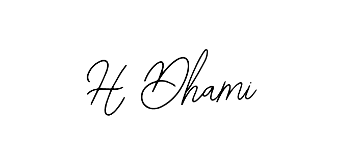 H Dhami stylish signature style. Best Handwritten Sign (Bearetta-2O07w) for my name. Handwritten Signature Collection Ideas for my name H Dhami. H Dhami signature style 12 images and pictures png