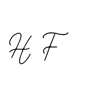 Design your own signature with our free online signature maker. With this signature software, you can create a handwritten (Bearetta-2O07w) signature for name H F. H F signature style 12 images and pictures png