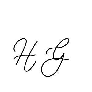 You should practise on your own different ways (Bearetta-2O07w) to write your name (H G) in signature. don't let someone else do it for you. H G signature style 12 images and pictures png