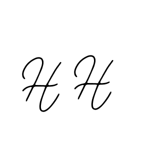 Similarly Bearetta-2O07w is the best handwritten signature design. Signature creator online .You can use it as an online autograph creator for name H H. H H signature style 12 images and pictures png