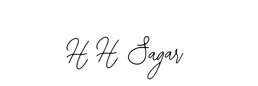 Also we have H H Sagar name is the best signature style. Create professional handwritten signature collection using Bearetta-2O07w autograph style. H H Sagar signature style 12 images and pictures png