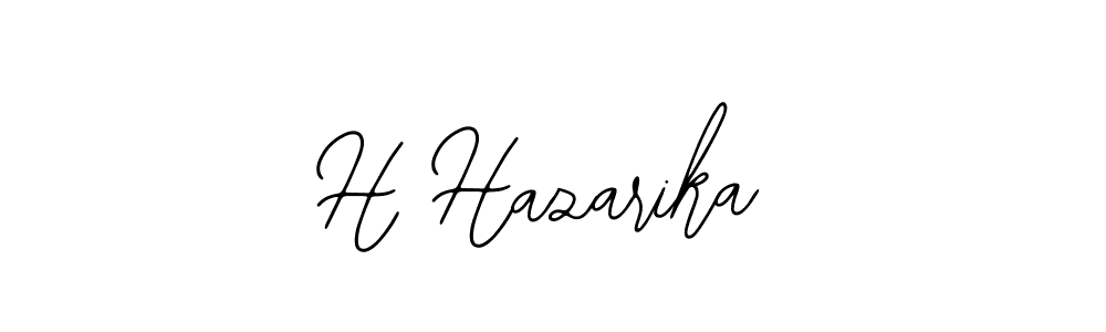 Create a beautiful signature design for name H Hazarika. With this signature (Bearetta-2O07w) fonts, you can make a handwritten signature for free. H Hazarika signature style 12 images and pictures png