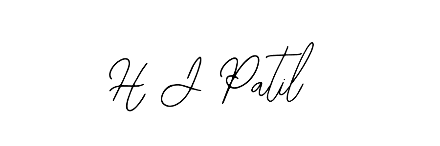 Similarly Bearetta-2O07w is the best handwritten signature design. Signature creator online .You can use it as an online autograph creator for name H J Patil. H J Patil signature style 12 images and pictures png