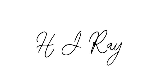 Bearetta-2O07w is a professional signature style that is perfect for those who want to add a touch of class to their signature. It is also a great choice for those who want to make their signature more unique. Get H J Ray name to fancy signature for free. H J Ray signature style 12 images and pictures png