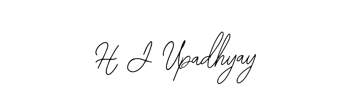 The best way (Bearetta-2O07w) to make a short signature is to pick only two or three words in your name. The name H J Upadhyay include a total of six letters. For converting this name. H J Upadhyay signature style 12 images and pictures png