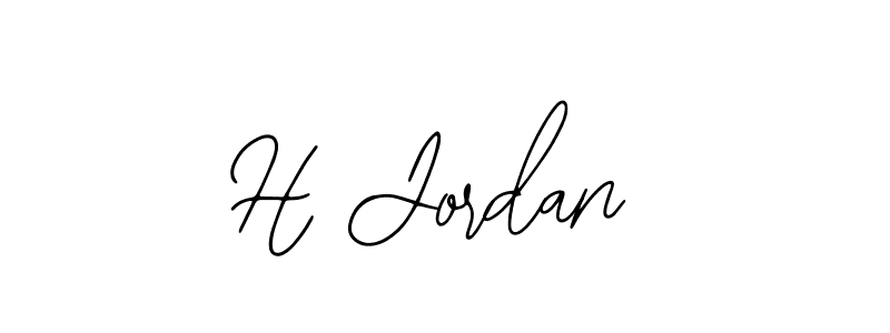 Also we have H Jordan name is the best signature style. Create professional handwritten signature collection using Bearetta-2O07w autograph style. H Jordan signature style 12 images and pictures png