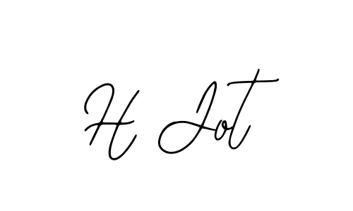 How to make H Jot name signature. Use Bearetta-2O07w style for creating short signs online. This is the latest handwritten sign. H Jot signature style 12 images and pictures png