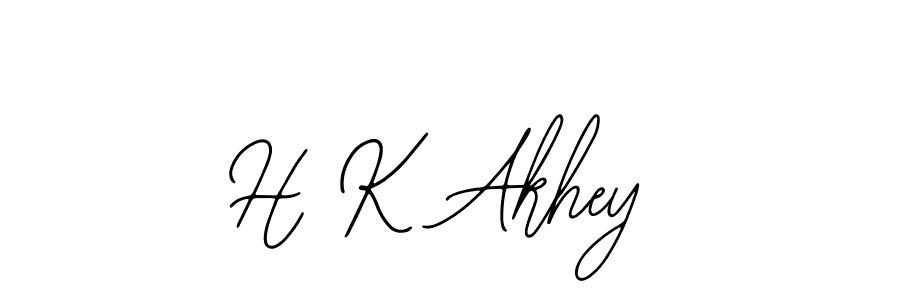 Bearetta-2O07w is a professional signature style that is perfect for those who want to add a touch of class to their signature. It is also a great choice for those who want to make their signature more unique. Get H K Akhey name to fancy signature for free. H K Akhey signature style 12 images and pictures png
