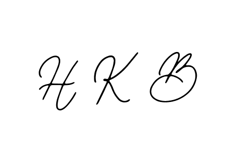 Use a signature maker to create a handwritten signature online. With this signature software, you can design (Bearetta-2O07w) your own signature for name H K B. H K B signature style 12 images and pictures png
