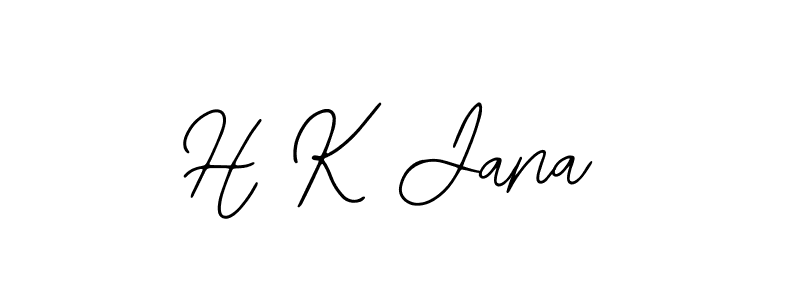 Make a beautiful signature design for name H K Jana. With this signature (Bearetta-2O07w) style, you can create a handwritten signature for free. H K Jana signature style 12 images and pictures png