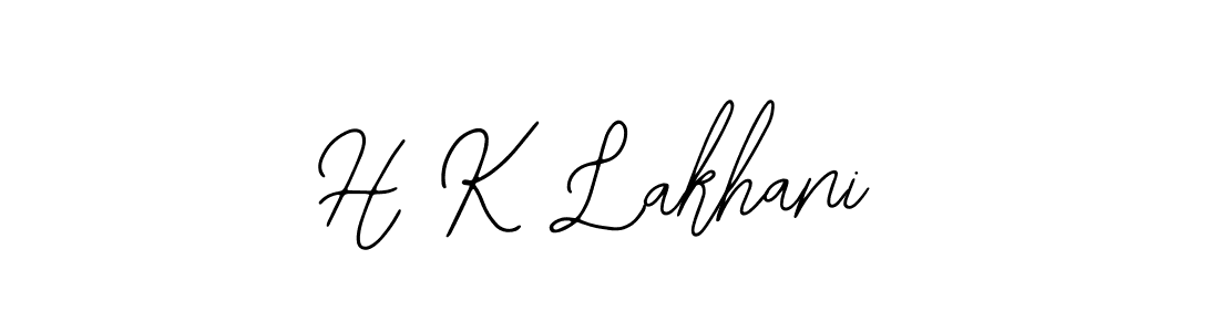 Bearetta-2O07w is a professional signature style that is perfect for those who want to add a touch of class to their signature. It is also a great choice for those who want to make their signature more unique. Get H K Lakhani name to fancy signature for free. H K Lakhani signature style 12 images and pictures png