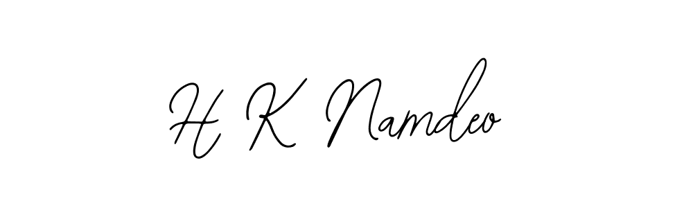 Create a beautiful signature design for name H K Namdeo. With this signature (Bearetta-2O07w) fonts, you can make a handwritten signature for free. H K Namdeo signature style 12 images and pictures png