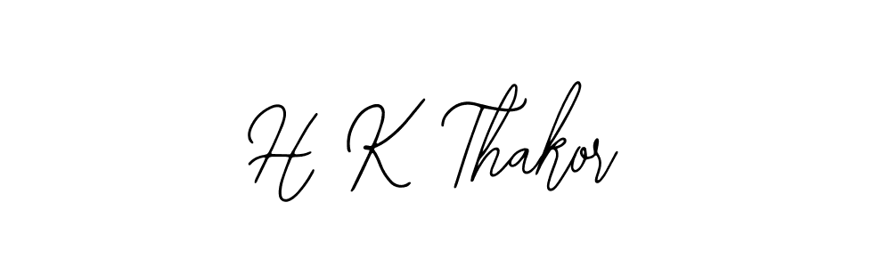 Use a signature maker to create a handwritten signature online. With this signature software, you can design (Bearetta-2O07w) your own signature for name H K Thakor. H K Thakor signature style 12 images and pictures png