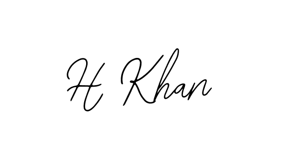 Similarly Bearetta-2O07w is the best handwritten signature design. Signature creator online .You can use it as an online autograph creator for name H Khan. H Khan signature style 12 images and pictures png