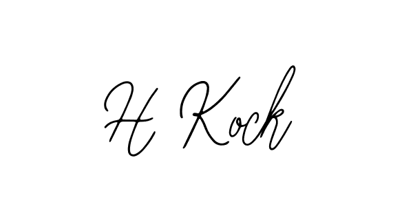 H Kock stylish signature style. Best Handwritten Sign (Bearetta-2O07w) for my name. Handwritten Signature Collection Ideas for my name H Kock. H Kock signature style 12 images and pictures png