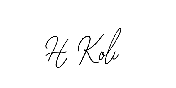 Make a beautiful signature design for name H Koli. Use this online signature maker to create a handwritten signature for free. H Koli signature style 12 images and pictures png