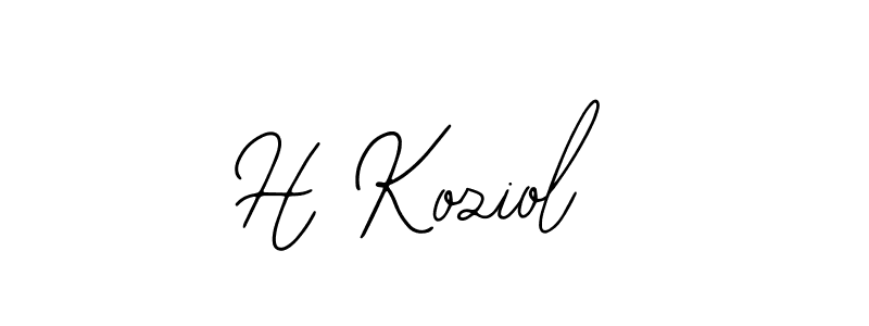 Similarly Bearetta-2O07w is the best handwritten signature design. Signature creator online .You can use it as an online autograph creator for name H Koziol. H Koziol signature style 12 images and pictures png