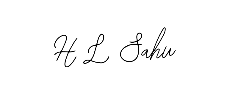 Bearetta-2O07w is a professional signature style that is perfect for those who want to add a touch of class to their signature. It is also a great choice for those who want to make their signature more unique. Get H L Sahu name to fancy signature for free. H L Sahu signature style 12 images and pictures png