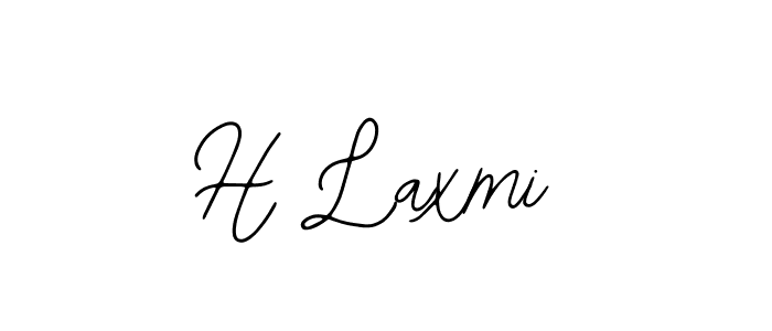 Design your own signature with our free online signature maker. With this signature software, you can create a handwritten (Bearetta-2O07w) signature for name H Laxmi. H Laxmi signature style 12 images and pictures png