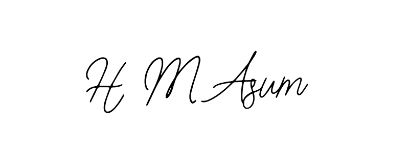 You should practise on your own different ways (Bearetta-2O07w) to write your name (H M Asum) in signature. don't let someone else do it for you. H M Asum signature style 12 images and pictures png