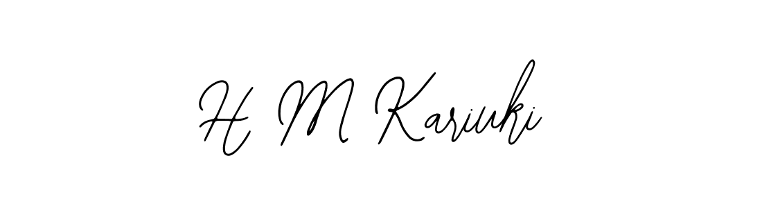 Make a beautiful signature design for name H M Kariuki. With this signature (Bearetta-2O07w) style, you can create a handwritten signature for free. H M Kariuki signature style 12 images and pictures png