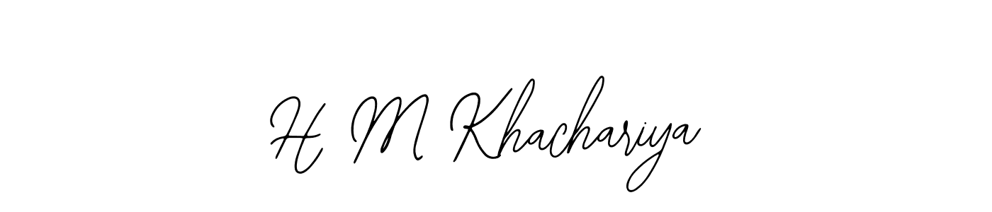 How to make H M Khachariya signature? Bearetta-2O07w is a professional autograph style. Create handwritten signature for H M Khachariya name. H M Khachariya signature style 12 images and pictures png
