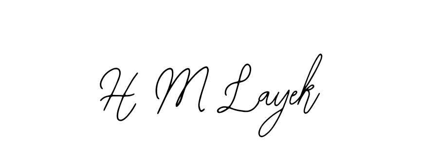 Similarly Bearetta-2O07w is the best handwritten signature design. Signature creator online .You can use it as an online autograph creator for name H M Layek. H M Layek signature style 12 images and pictures png