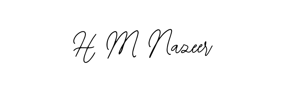 Also we have H M Nazeer name is the best signature style. Create professional handwritten signature collection using Bearetta-2O07w autograph style. H M Nazeer signature style 12 images and pictures png