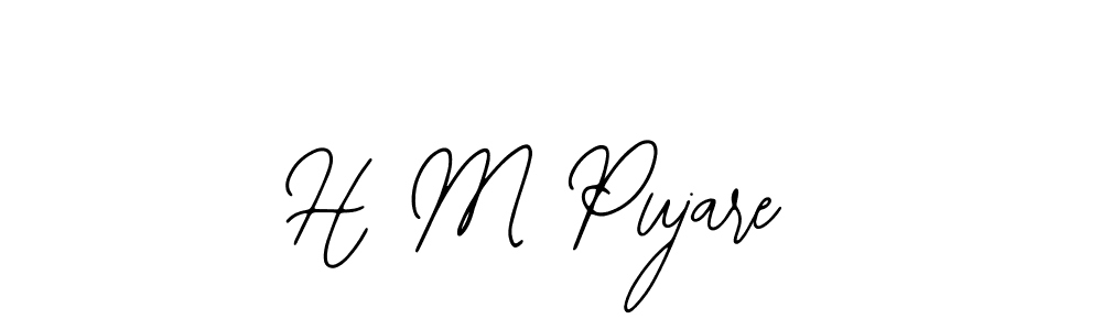 H M Pujare stylish signature style. Best Handwritten Sign (Bearetta-2O07w) for my name. Handwritten Signature Collection Ideas for my name H M Pujare. H M Pujare signature style 12 images and pictures png