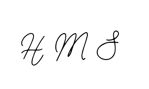 Also we have H M S name is the best signature style. Create professional handwritten signature collection using Bearetta-2O07w autograph style. H M S signature style 12 images and pictures png