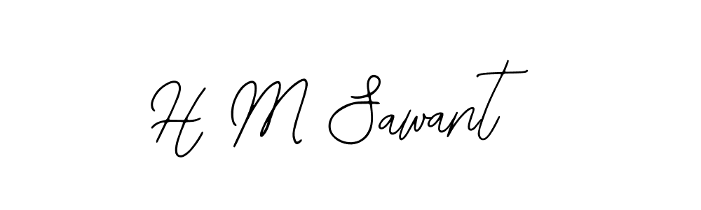 Best and Professional Signature Style for H M Sawant. Bearetta-2O07w Best Signature Style Collection. H M Sawant signature style 12 images and pictures png