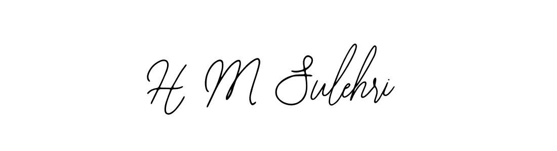 Use a signature maker to create a handwritten signature online. With this signature software, you can design (Bearetta-2O07w) your own signature for name H M Sulehri. H M Sulehri signature style 12 images and pictures png