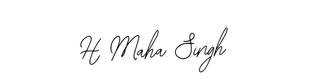 Best and Professional Signature Style for H Maha Singh. Bearetta-2O07w Best Signature Style Collection. H Maha Singh signature style 12 images and pictures png
