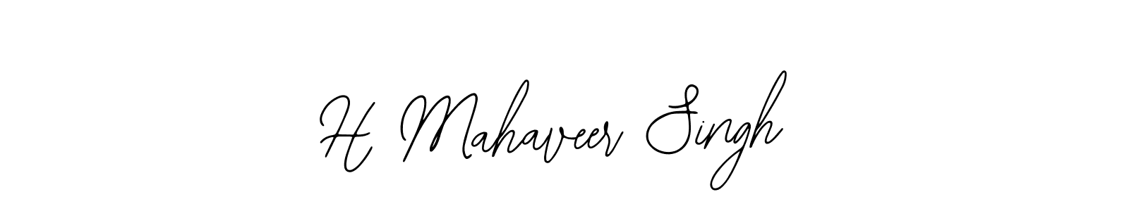 Create a beautiful signature design for name H Mahaveer Singh. With this signature (Bearetta-2O07w) fonts, you can make a handwritten signature for free. H Mahaveer Singh signature style 12 images and pictures png