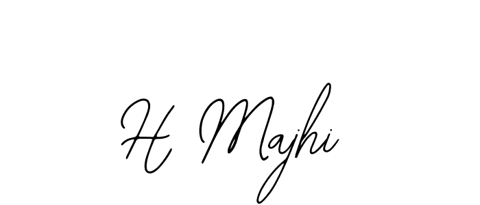 Use a signature maker to create a handwritten signature online. With this signature software, you can design (Bearetta-2O07w) your own signature for name H Majhi. H Majhi signature style 12 images and pictures png